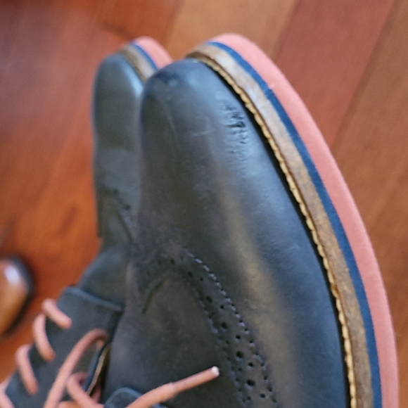 Pegabo kids oxfords in navy - US 7 - Picture 5 of 11